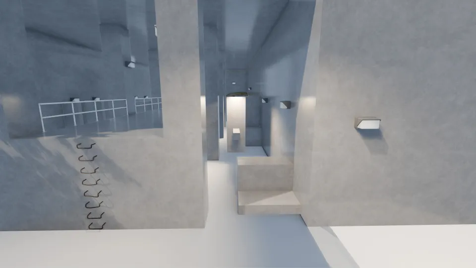 The start of Climb (easy lane) on Atomic