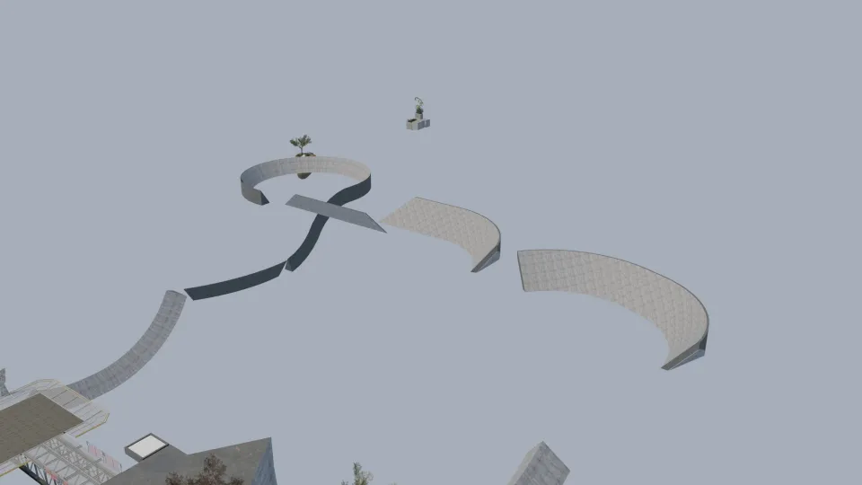 The start of Surf on Clouds (CS2 remake)