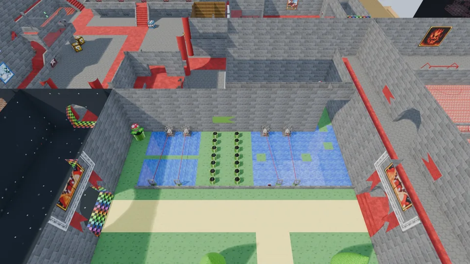 The start of Death race on Mario World