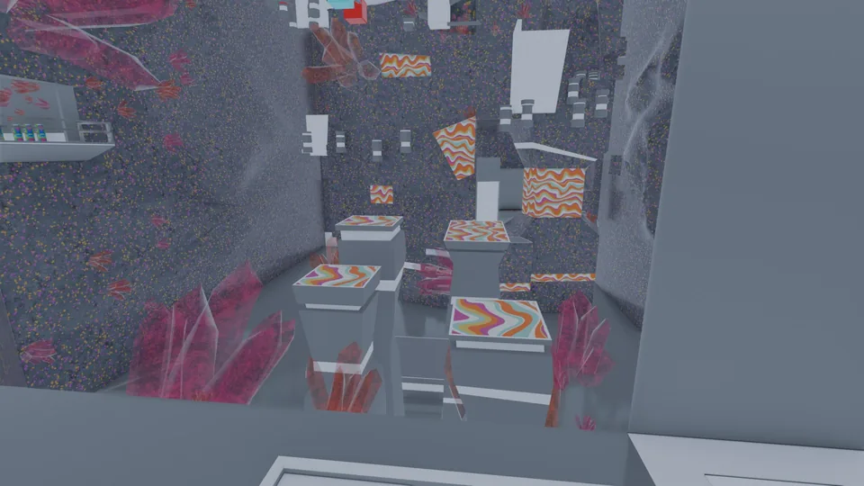 The start of Bhop cave (medium) on Vortex