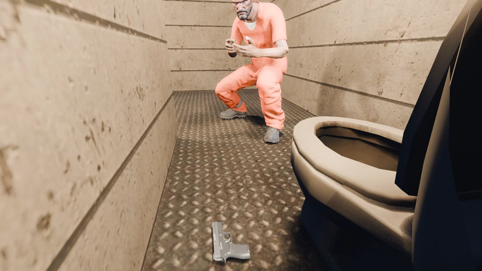 A weapon in a cell